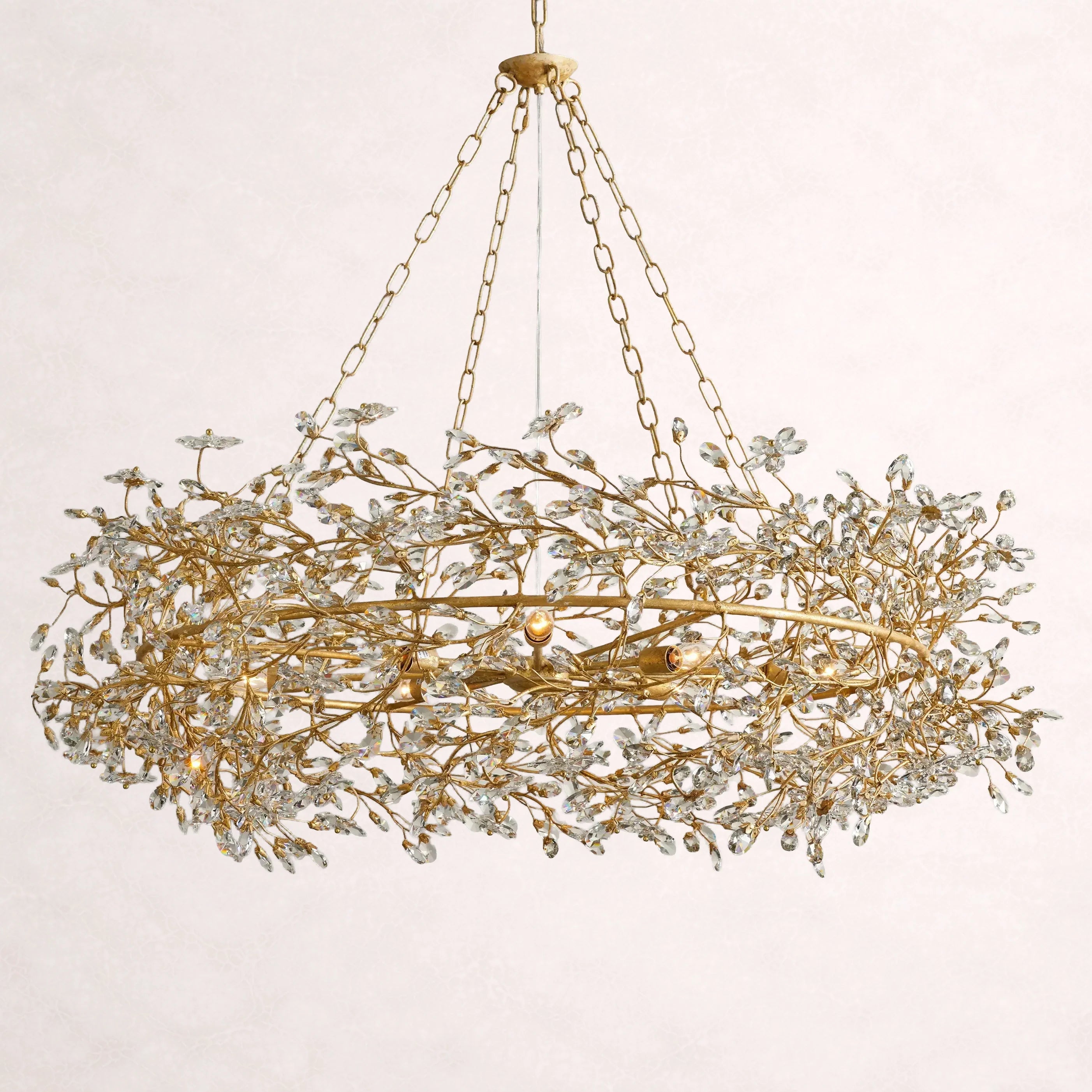 Fiore Crown Chandelier 32"