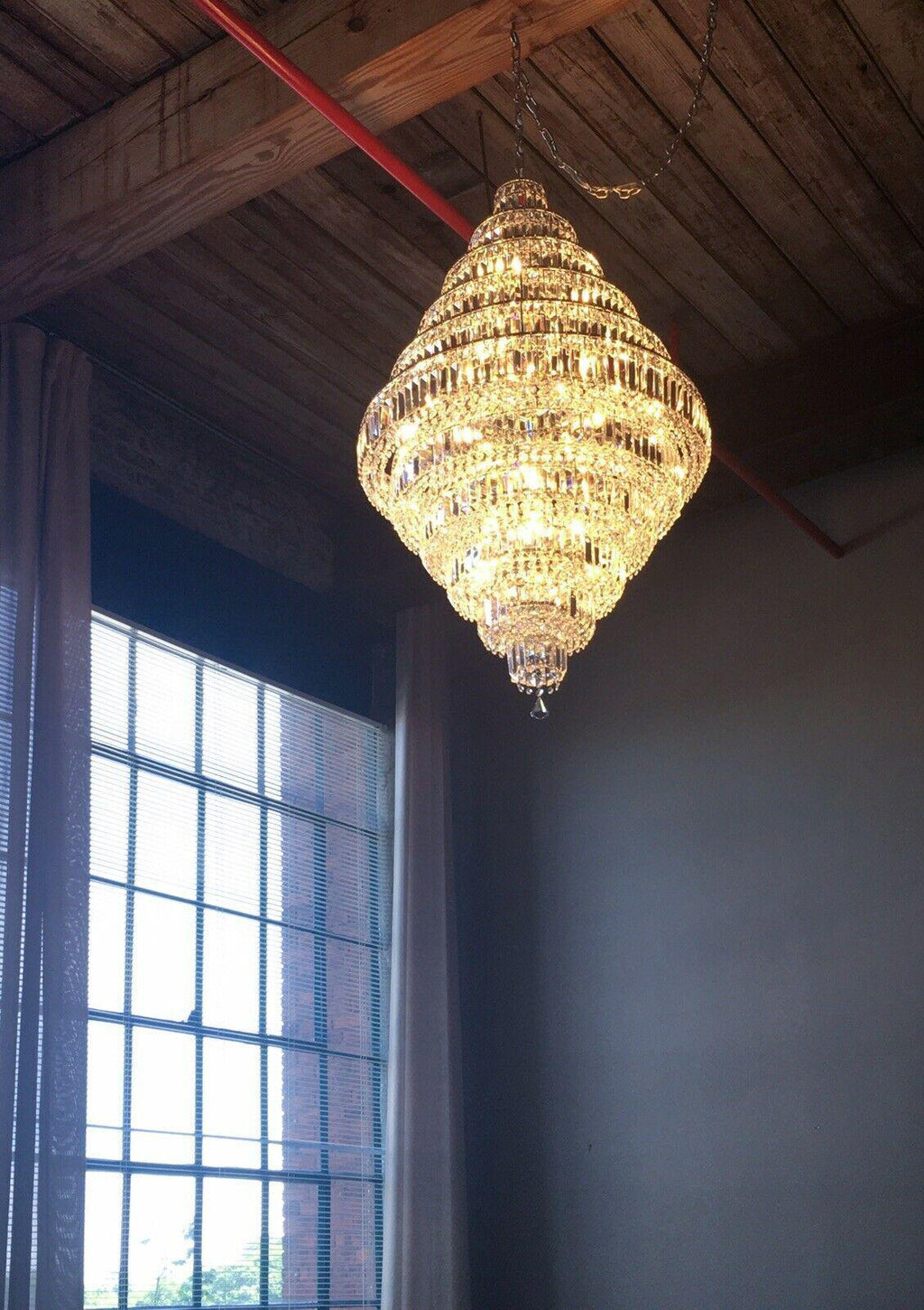 Chrome / Silver / Gold Extra Large Chandelier for Foyer Living Room Staircase Crystal Ceiling Lighting