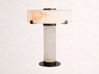 Chayla Alabaster Table Lamp in Bronze