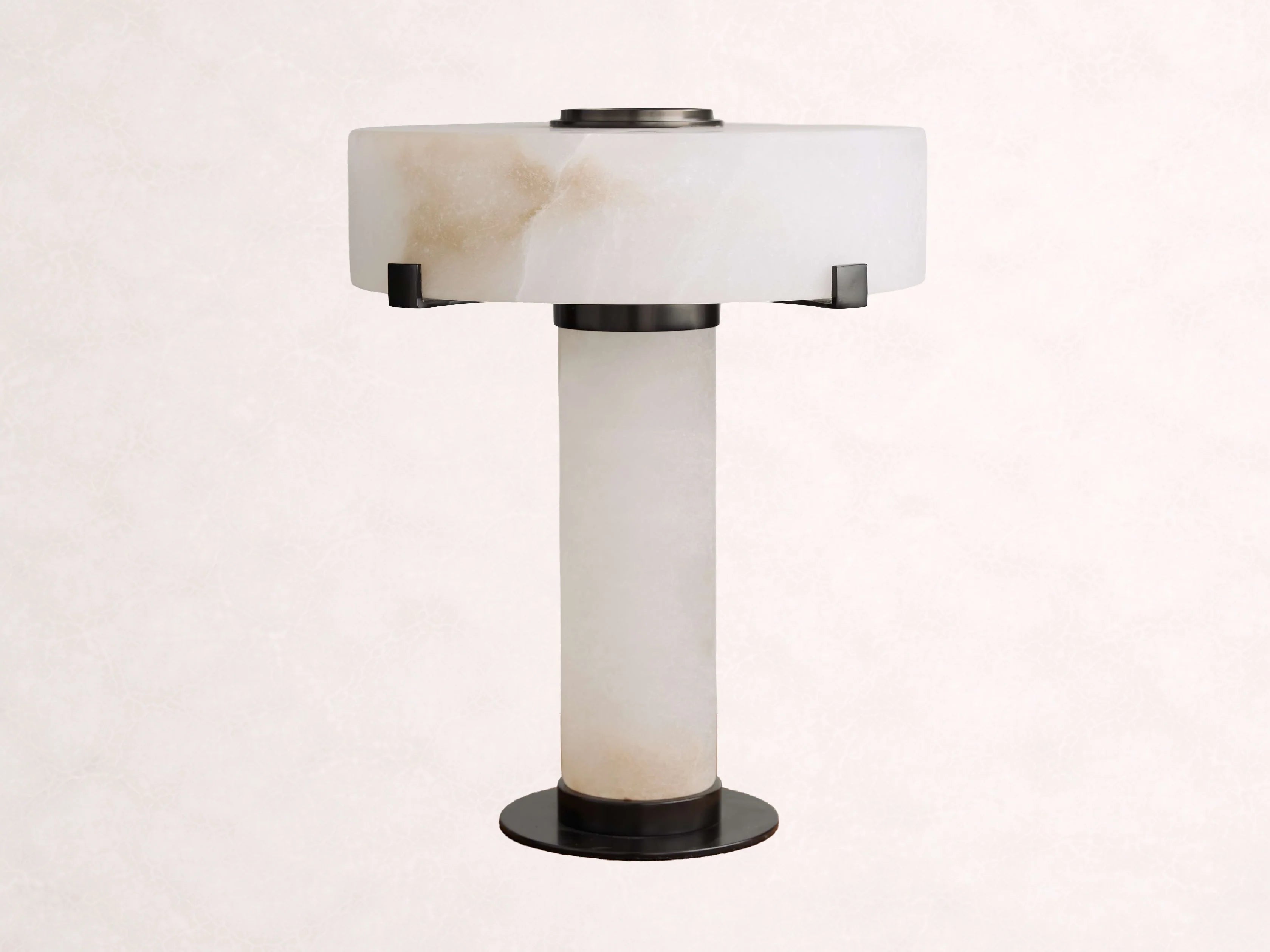 Chayla Alabaster Table Lamp in Bronze