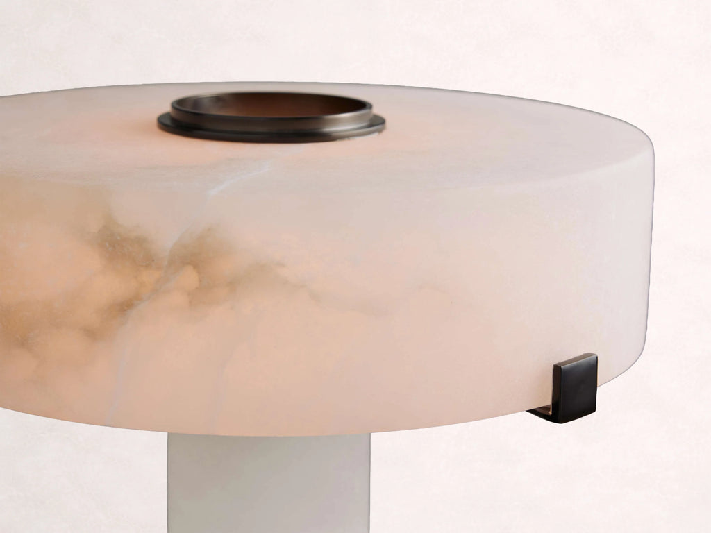 Chayla Alabaster Table Lamp in Bronze