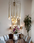 Luxury 23-Light Brass Tree Pendant Light