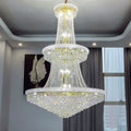 Kaler Elegant Luxury Living Room Three Tier Crystal Chandelier 30-Inch