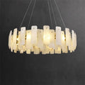 Alabaster Flake Round Chandelier 20-Inch23-Inch31-Inch39-Inch