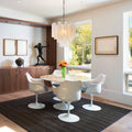 Murano Glass Alabaster White Chandelier – 36 Tubes