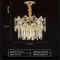 Modern Luxury Tiered Transparent K9 Crystal Chandelier with Round or Oval Shape for Living, Dining, Bedroom