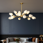 Mandy Modern Art Glass Lampshade Chandelier for Living Room