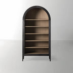 Hattie Open Bookcase in Oak 36-Inchw 46-Inchw