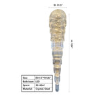 Extra Large Multi-Layers Long Golden Crystal Chandelier for 2-Storey / duplex Buildings / dining Room /