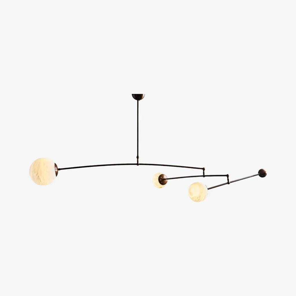Alabaster Triple Mobile Chandelier