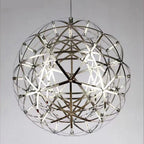 Round Starry Sky Chandelier Light Fire Ball Ceiling Lighting for Living Room / cottage / high-Ceiling