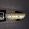 New Modern Luxury Rectangle Art Design Butterfly Crystal Chandelier for Kitchen Island / dining Area