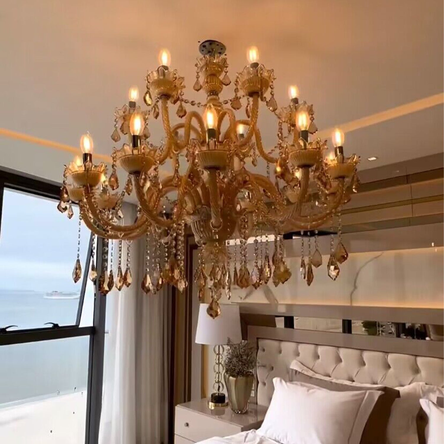 European Luxury Living Room Crystal Chandelier Vintage Candle Chandelier Dining Room Decorative Light