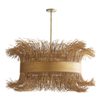 Filamento 6 Light 30" Wide Abstract Drum Chandelier
