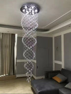 New Trend Spiral Crystal Chandelier for Staircase