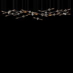 Orvane Crystal Orbit Scatter Pendant