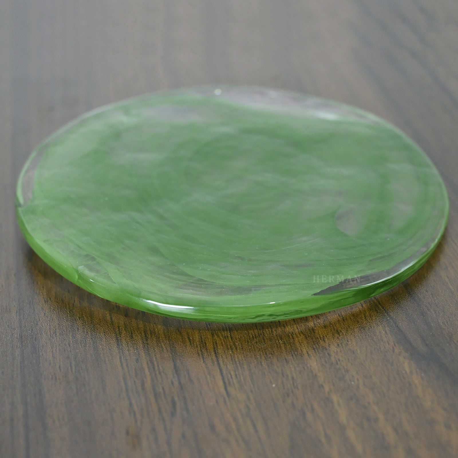 Murano Glass Green Disks Chandelier
