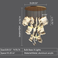 Extra Large Modern Paper Chandelier for Staircase / Foyer Villa Hall Ceiling