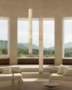 Vertical Roller Alabaster Pendant Light