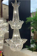 Luxury Empire Branch Crystal Chandelier Pendant Light for Entryway and Foyer