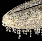 Designer Creative Light Luxury Boat-Shaped Crystal Chandelier for Bedroom / Living Room / Bar / dining Room