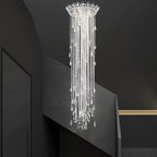 Extra Large Light Luxury Stairwell Crystal Tassel Chandelier for Staircase / high Floor Hall / loft
