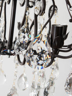 European Retro Light Luxury Crystal Pendant Electronic Candle Chandelier for Living Room / Dining Room /