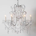 Nordic Vintage Candle Pendant Romantic Crystal Chandelier for Bedroom / Dining Room / Living