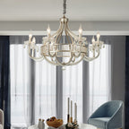 Light Luxury Nordic Vintage Candle Iron Lantern Chandelier for Living / Dining Room / Bedroom