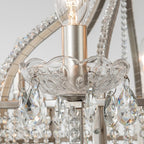 Light Luxury Nordic Vintage Candle Iron Lantern Chandelier for Living / Dining Room / Bedroom
