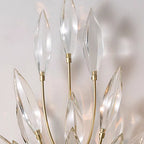 New Romantic Art Lily-Shaped Crystal Chandelier for Living Room / dining Room