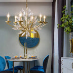New Romantic Art Lily-Shaped Crystal Chandelier for Living Room / dining Room
