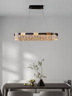 New Designer Recommended Modern Light Luxury Round / oval Crystal Chandelier for Living Room / dining Room