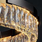 New Designer Recommended Modern Light Luxury Round / oval Crystal Chandelier for Living Room / dining Room