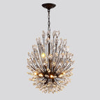 Modern Iron Art Bouquet Shape Branch Crystal Chandelier for Living Room / dining Room / coffe Shops