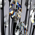 Modern Iron Art Bouquet Shape Branch Crystal Chandelier for Living Room / dining Room / coffe Shops