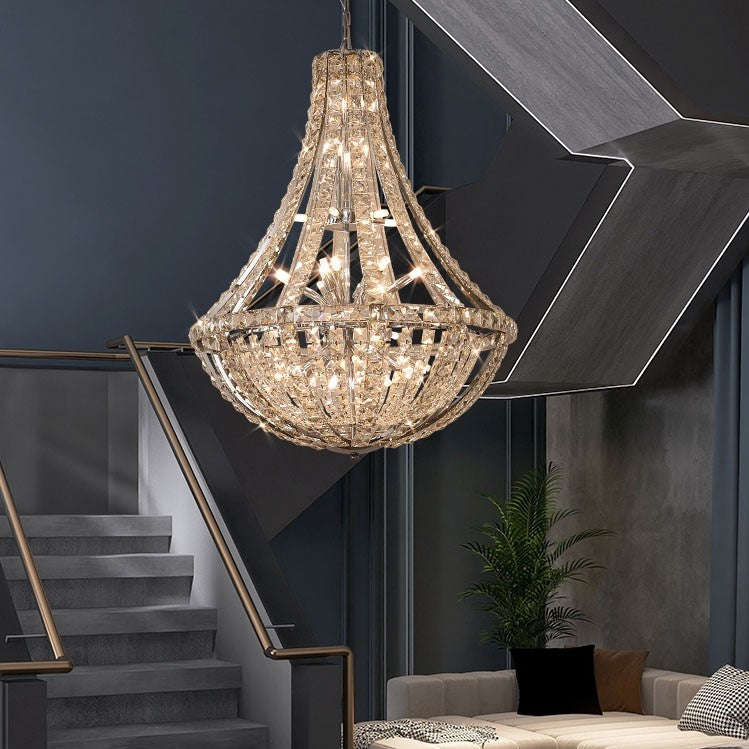 Extra Large Luxury and Elegant Crystal Chandelier for Living Room / staircase / foyer / villa / duplex Hall