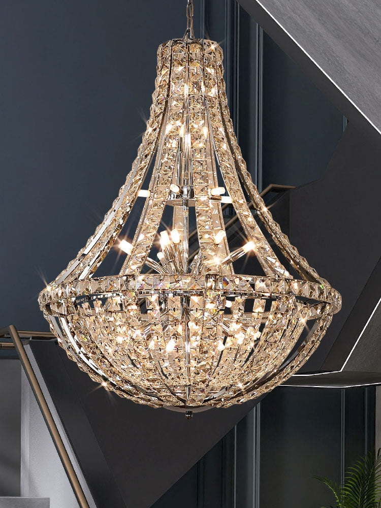 Extra Large Luxury and Elegant Crystal Chandelier for Living Room / staircase / foyer / villa / duplex Hall