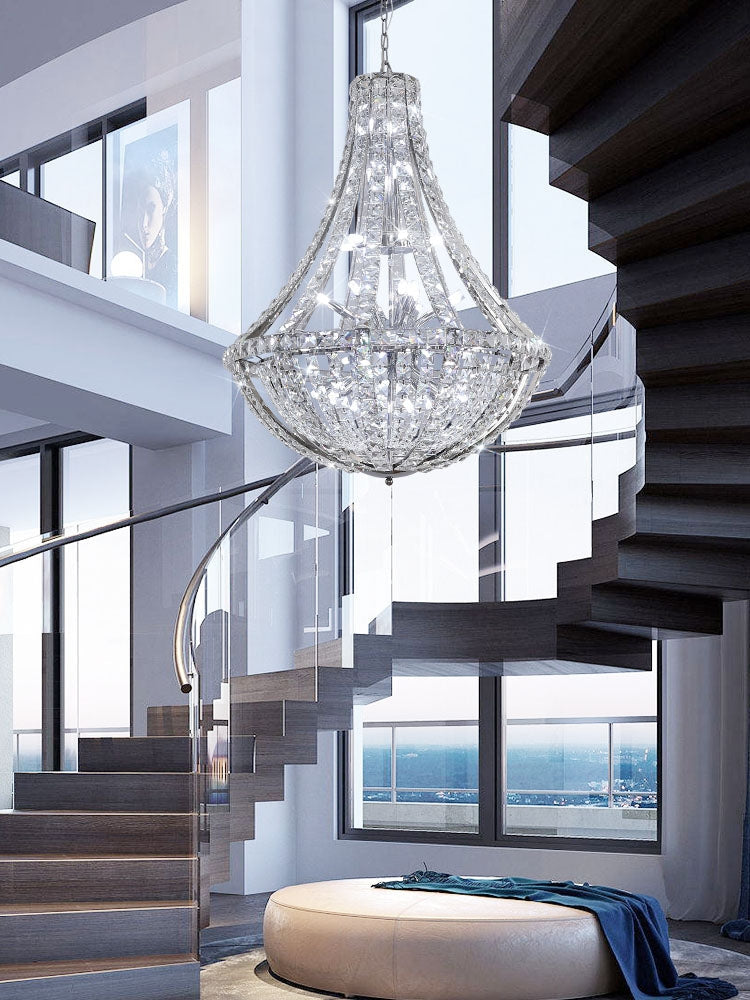 Extra Large Luxury and Elegant Crystal Chandelier for Living Room / staircase / foyer / villa / duplex Hall