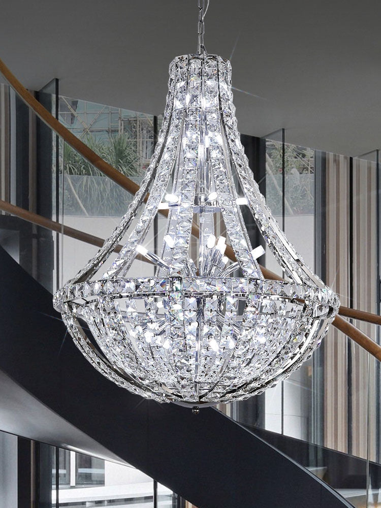 Extra Large Luxury and Elegant Crystal Chandelier for Living Room / staircase / foyer / villa / duplex Hall