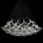 New Oversize Modern Minimalist Glass Art Chandelier for Living Room / stairs / foyer