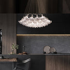 New Oversize Modern Minimalist Glass Art Chandelier for Living Room / stairs / foyer