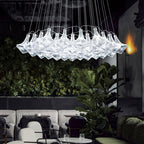 New Oversize Modern Minimalist Glass Art Chandelier for Living Room / stairs / foyer