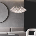 New Oversize Modern Minimalist Glass Art Chandelier for Living Room / stairs / foyer
