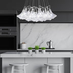 New Oversize Modern Minimalist Glass Art Chandelier for Living Room / stairs / foyer