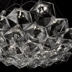 New Oversize Modern Minimalist Glass Art Chandelier for Living Room / stairs / foyer