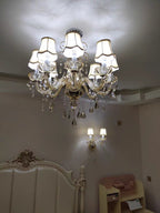 Extra Large Luxury Multi-Tiered Crystal Pendant Chandelier for High-Ceiling Rooms