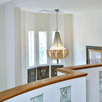 Designer Models Oversized Aluminium Long Tassel Pendant Chendelier for Large Living Room / staircase / villa