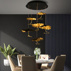 Nordic Art Lotus Leaves Shape Pendant Chandelier for Dining Room / stairs / foyer
