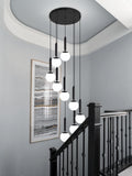 Extra Large Nordic Minimalist Long Pendant Light for Spiral Staircase / high-Ceiling Room